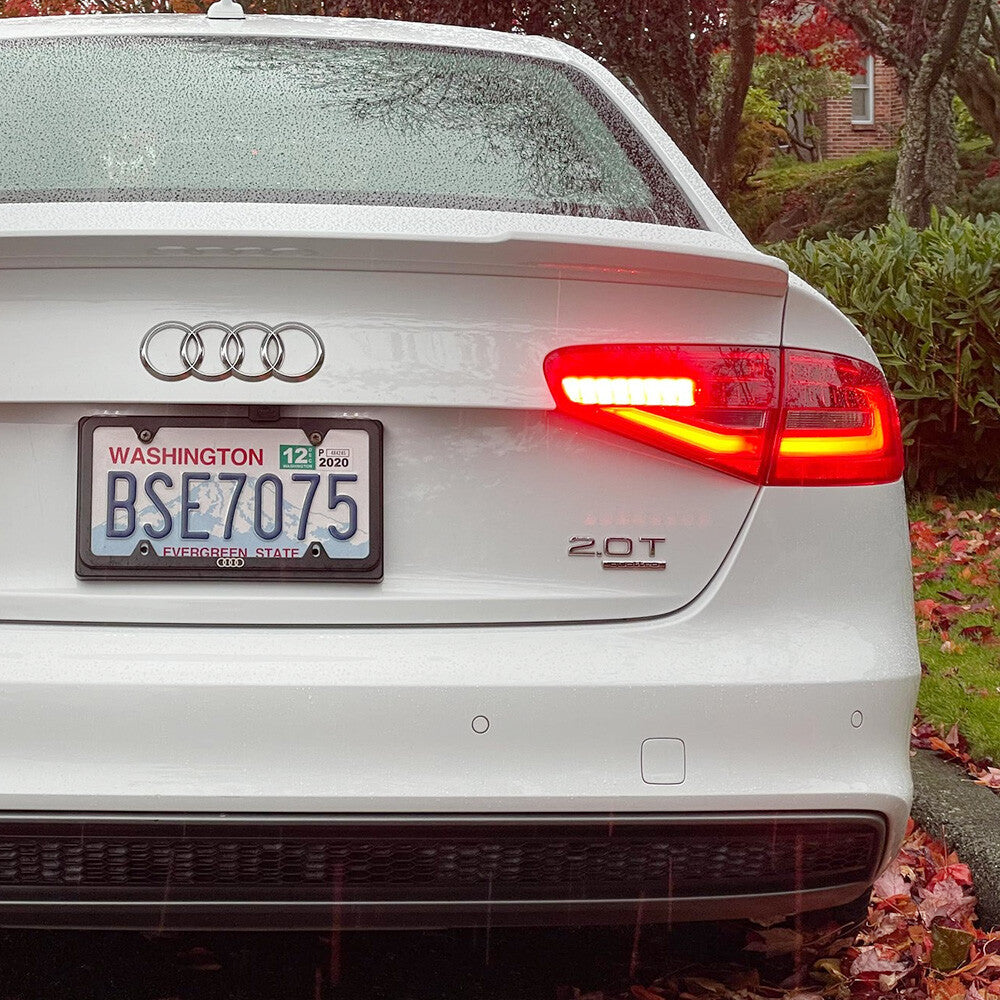 04-22 Audi Rear Trunk Deck Lid 2.0T Quattro Nameplate Emblem Logo Badge Chrome