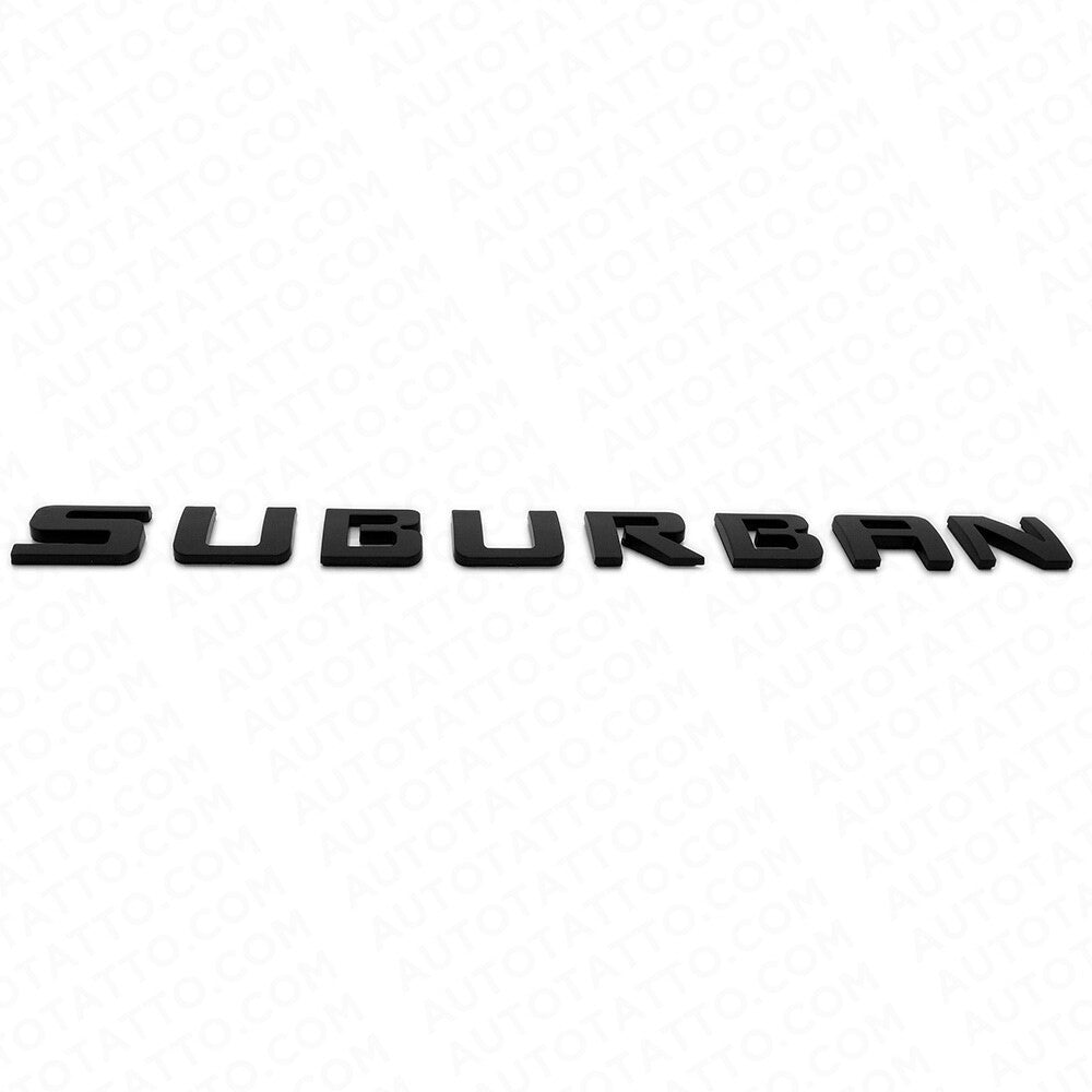 2x For Chevy Suburban Door Liftgate Nameplates Letter 3D Badge Emblem LTZ Black