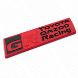 GR Gazoo Racing Fender Trunk Marker Nameplate Emblem Badge Logo Sport Red