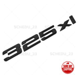 For BMW 325xi Letter Emblem Replace Badge Trunk Lid M Series Performance Black