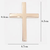 Universal 3D Fashion Metal Jesue Fish Cross Car Decal Sticker Decoration