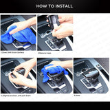 Car Carbon Fiber Texture Shift Knob Cover for AUDI A4 A5 S4 S5 Q7 16-20 Sport