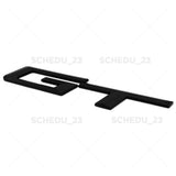 10-13 Gloss Black 535i 550i GT Trunk Lid Letter Emblem 5 Series Performance F07