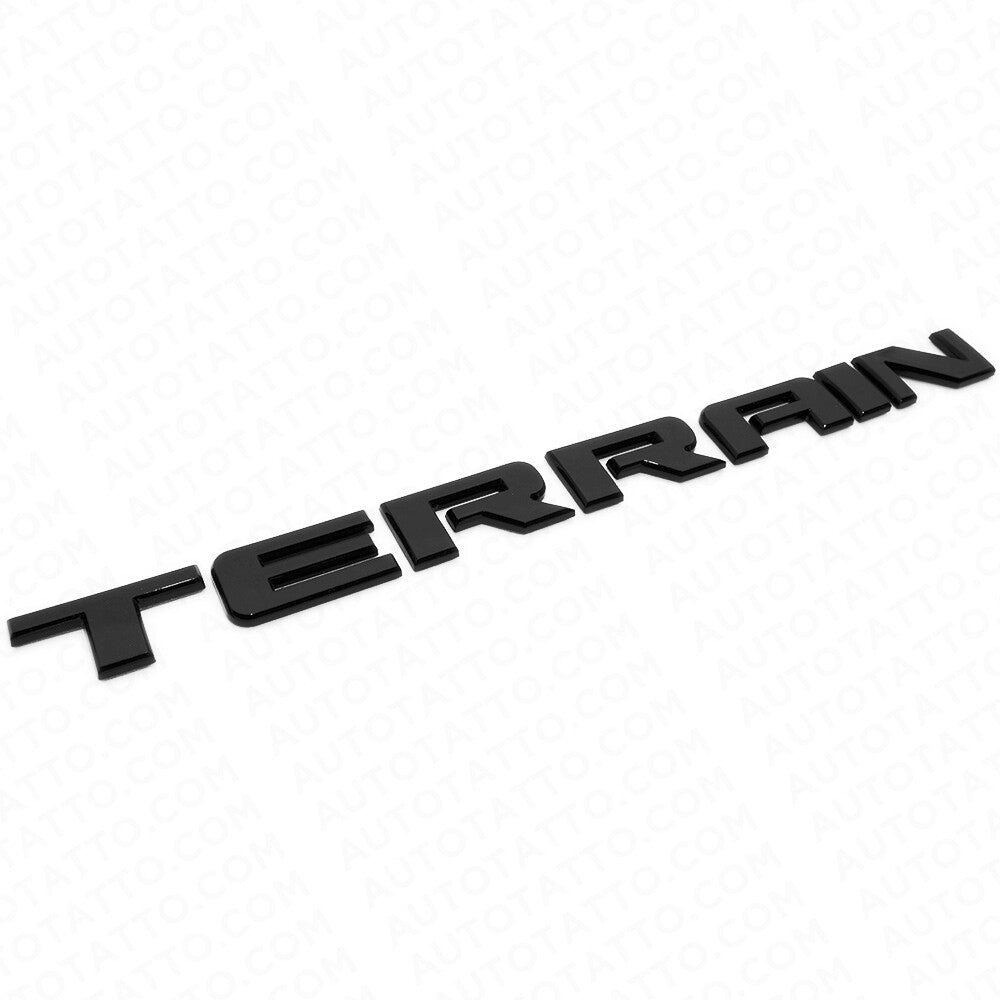 GMC Terrain Front Door or Rear Liftgate Nameplate  Emblem Decorate Gloss Black