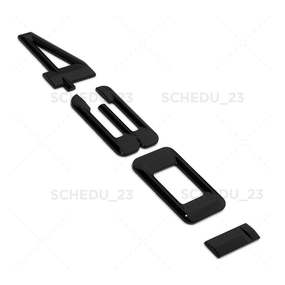 Gloss Black 430i Logo Emblem Badge Car Trunk Lid M Power Series Performance