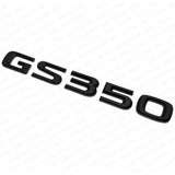 Lexus Trunk Matte Black GS 350 Letter Logo Badge 3D Decal Emblem Replace F-Sport