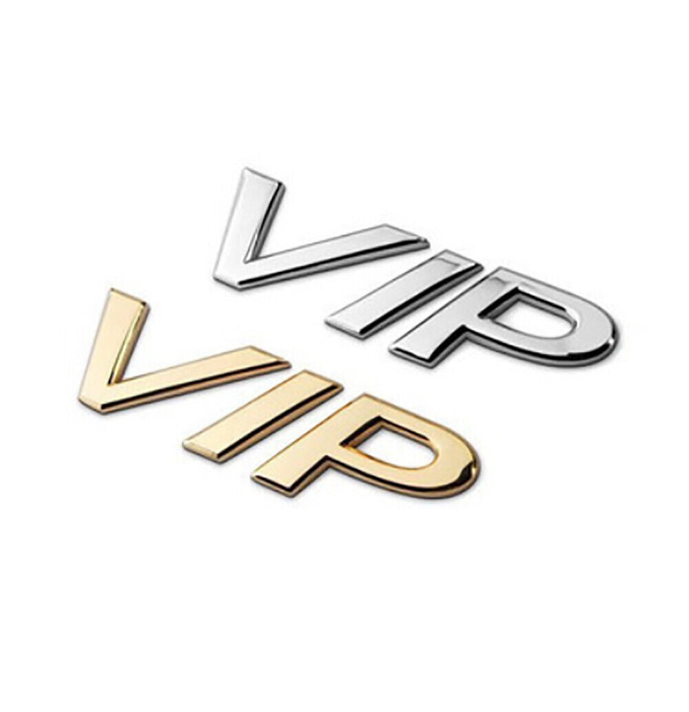 Universal 3D Fashion Metal Waterproof VIP Car Decal Sticker for Auto Decoration