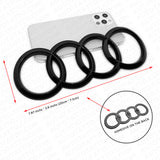 12-18 Audi A7 S7 RS7 Rear Liftgate Trunk Sign Logo Ring Badge Emblem Gloss Black