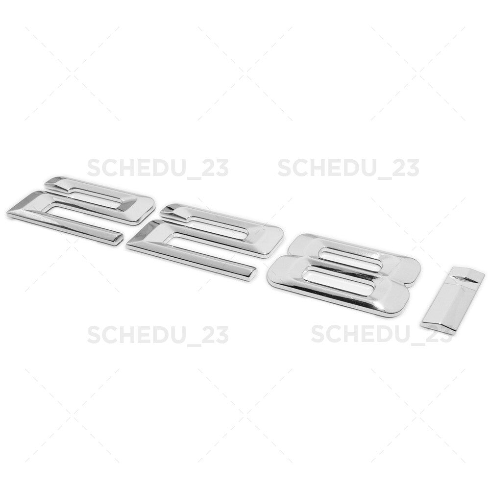 For BMW 228i Letter Emblem Badge Trunk Lid M Power Performance Sport Chrome