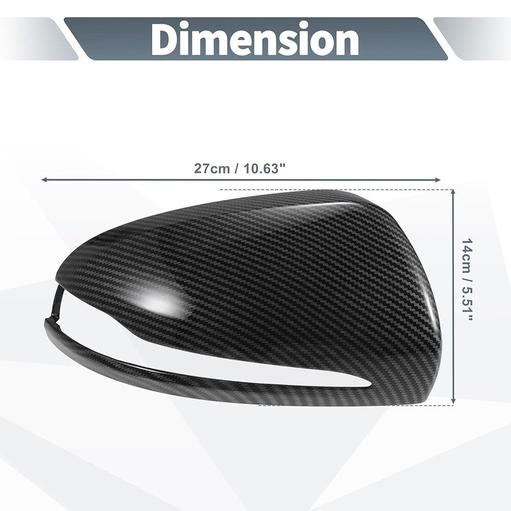 Carbon Fiber Mercedes W205 W213 X253 W222 C E S GLC Class Mirror Cover Replace