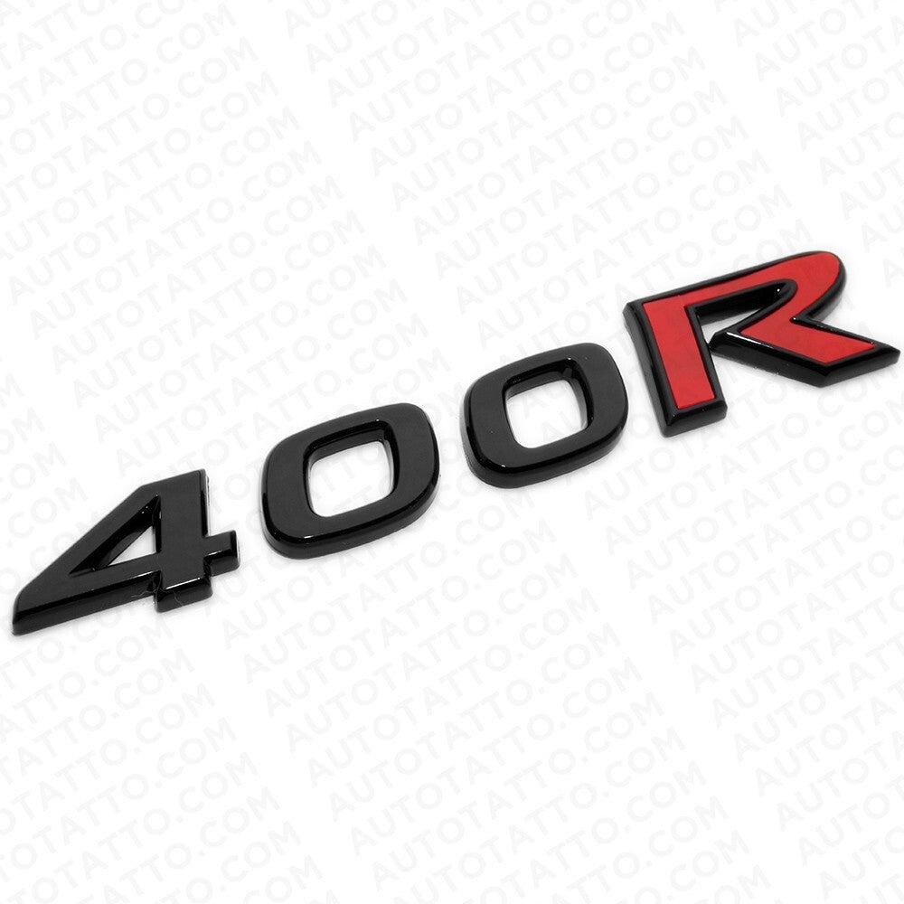 For Nissan Infiniti 400R Rear Trunk Lid Badge Emblem Nameplate Black & Red Sport