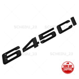 Gloss Black BMW 645ci Rear Trunk Lid Letter Badge Emblem M Performance Sport