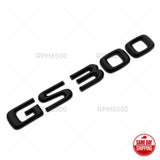 Lexus Trunk Gloss Black GS 300 Letter Logo Badge 3D Decal Emblem Replace F-Sport