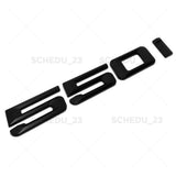 Matte Black 550i Letter Logo Emblem Badge Trunk Lid M Series Performance F10
