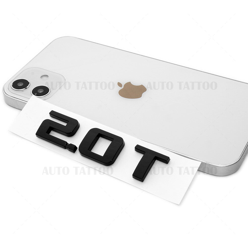 For Chevy Equinox Liftgate 2.0T Turbo Letter Logo Badge Emblem Sport Gloss Black