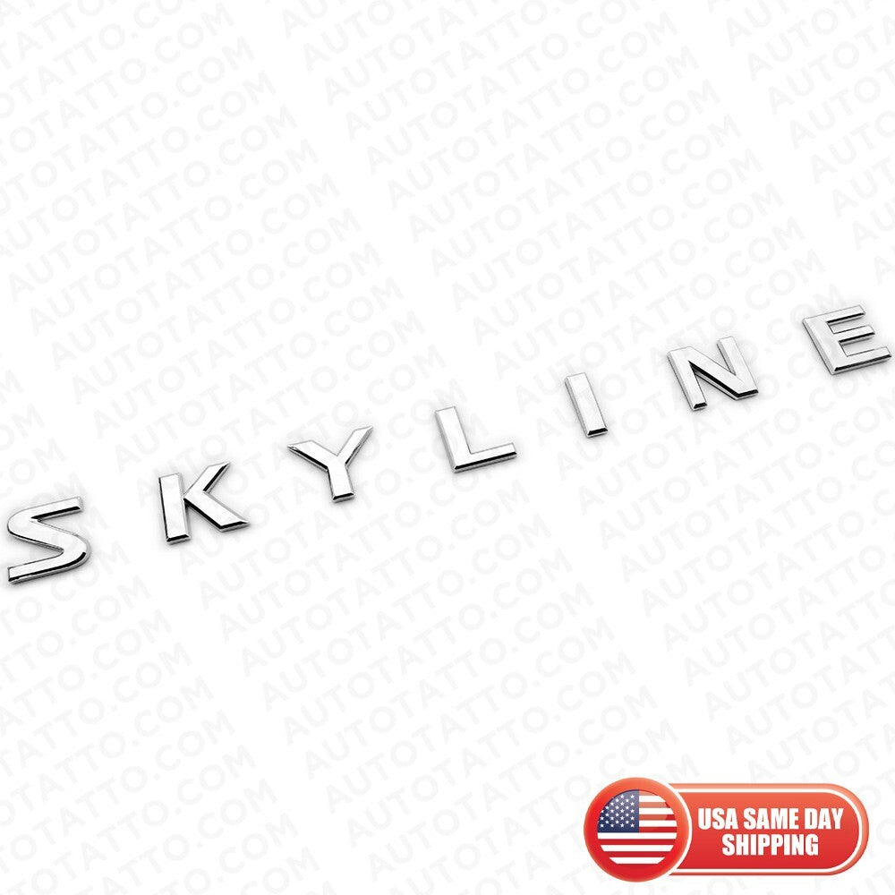 Nissan Infiniti Skyline JDM Trunk Lid Logo Letter Badge Emblem Nameplate Chrome