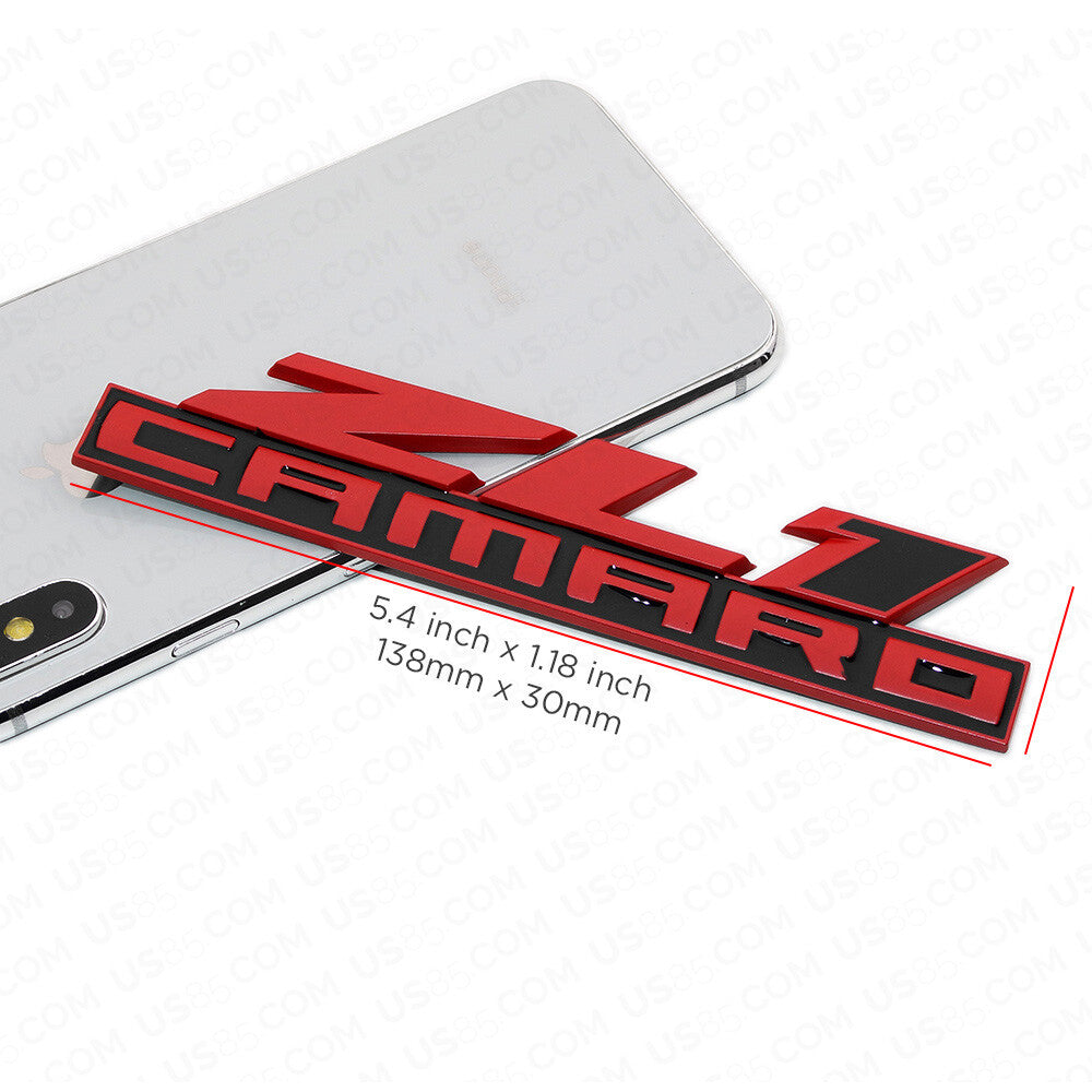 Chevy ZL1 Camaro Truck Lid Bumper Letter Logo Emblem Badge Sticker Racing Sport