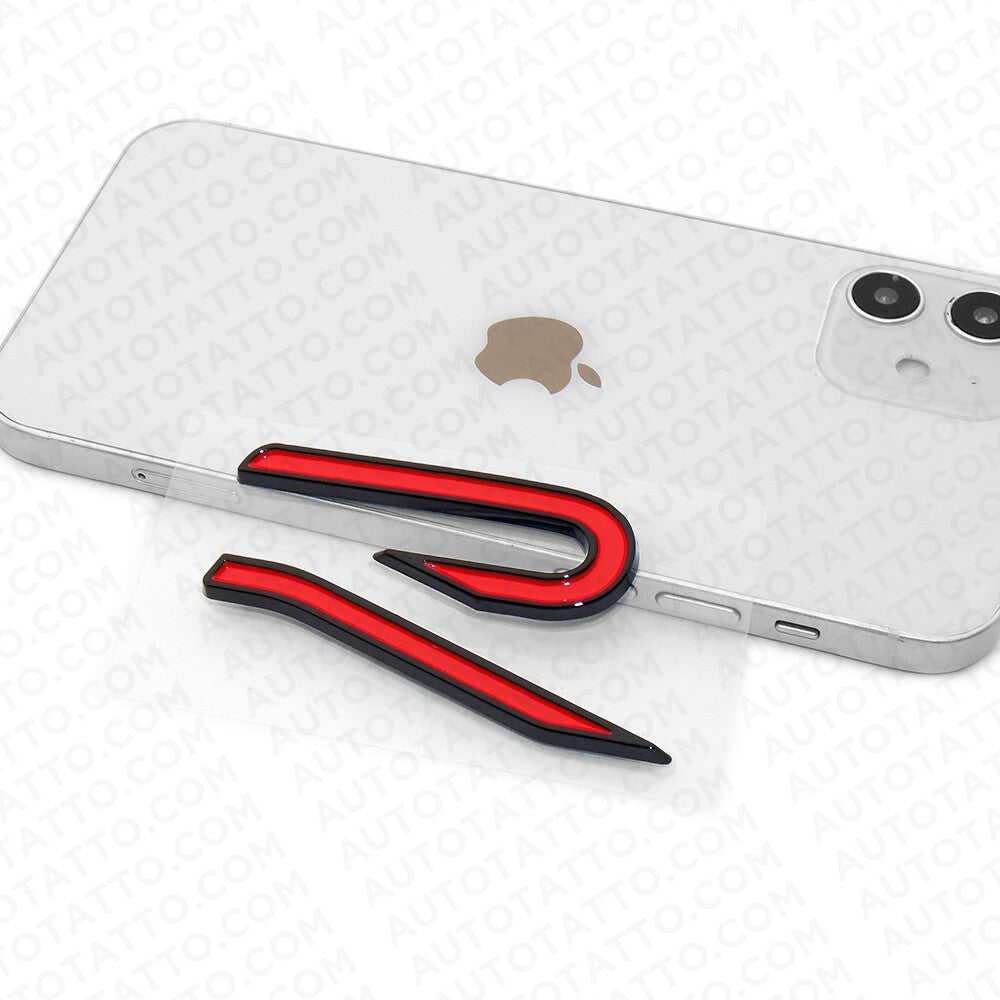 Universal MK8 Lettering Tailgate Rear Logo Badge Nameplate Emblem Sport Black
