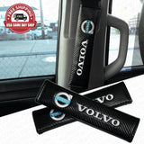Volvo Sport Carbon Car Seat Belt Cover Safety Shoulder Strap Cushion Pad Harness