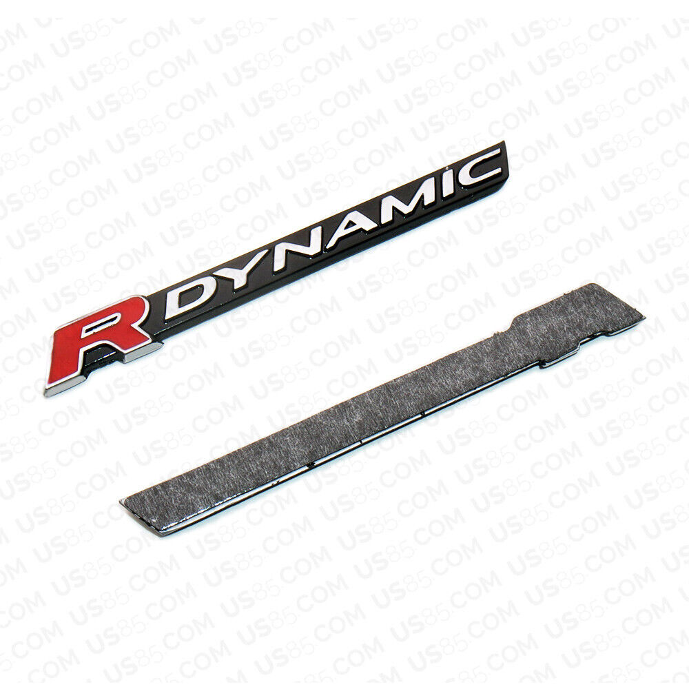 2x/Set Fashion Metal R Dynamic Car Decal Badge Emblem Sticker Auto Decoration