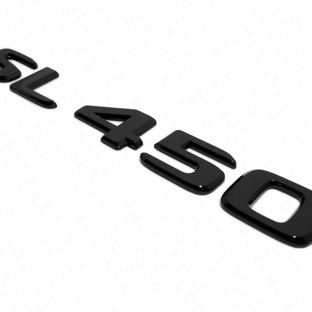 17-21 Mercedes SL 450 Letter Emblem Trunk Lid Logo Badge AMG Sport Gloss Black