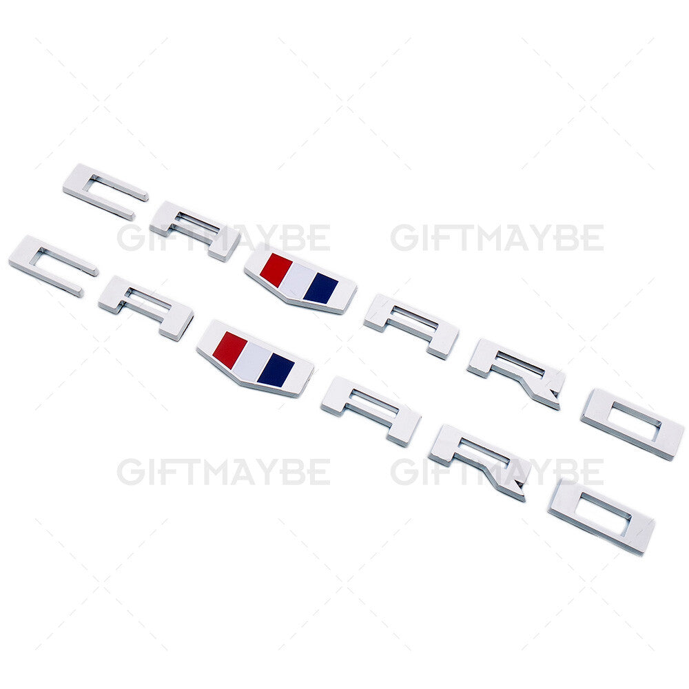 2x For Chevrolet CAMARO 3D Car Letter Fender Marker Emblem Badge RS SS ZL1 Z28