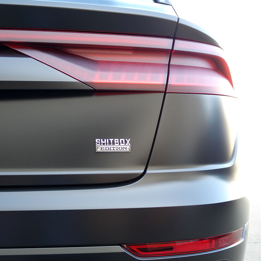 Universal 1x or 2x Fashion Metal ShitBox Edition Car Decal Sticker Decoration