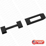 2020+ GMC Chevy HD Front Side Door Nameplates Letter 3D Emblem Gloss Black