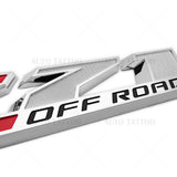 Chevy 09-21 Z71 Offroad Front Door Nameplate Logo Emblem Badge OEM Chrome Red