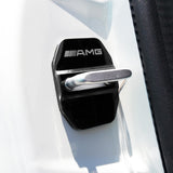 2pcs Stainless Steel Door Striker Cover Lock Buckle Cap For Mercedes AMG Sport