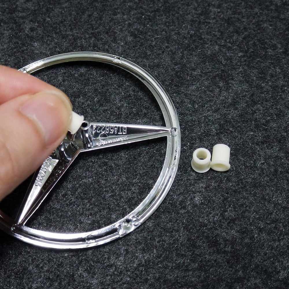 3pcs 90-21 Mercedes GLA GLC GLS SL C E S CLA ML R AMG Hood Trunk Emblem Grommet
