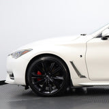 For Infiniti S Side Fender Left or Right Badge Emblem Nameplate Gloss Blackout