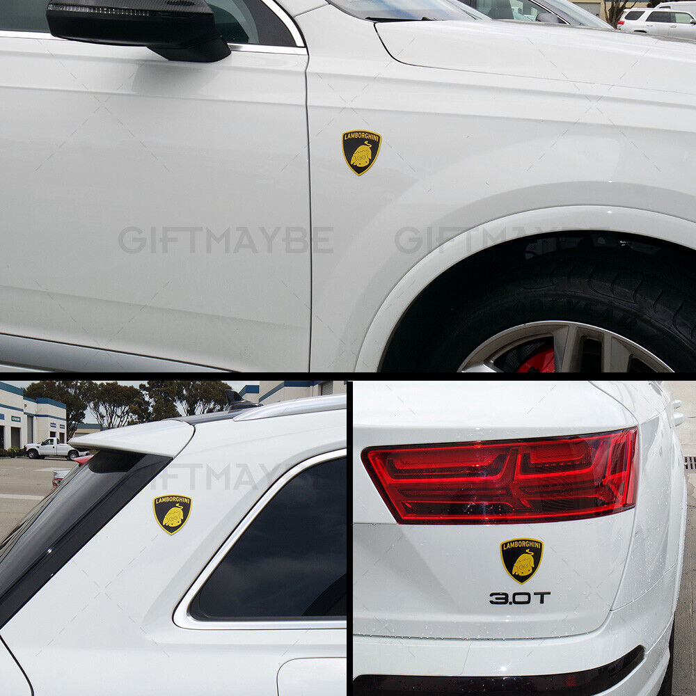 1x or 2x Fashion Aluminum Alloy Taurus "Bull" Car Decal Sticker for Lamborghini