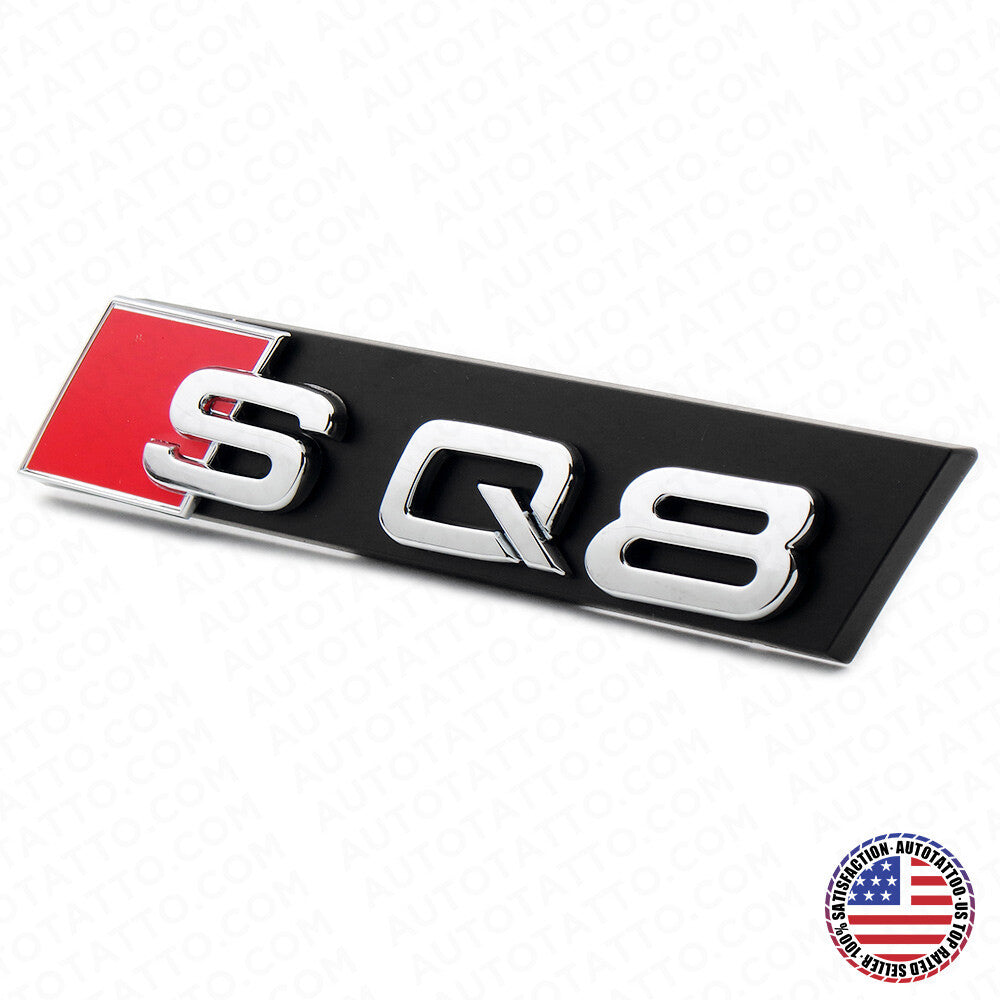 Audi SQ8 Front Grille Bumper Radiator Lettering Emblem Badge Logo Sport Chrome