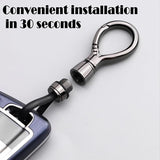 Universal Keychain Simplicity Key Ring Clip Double layer buckle Car Auto Unisex