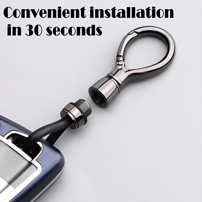 Universal Keychain Simplicity Key Ring Clip Double layer buckle Car Auto Unisex