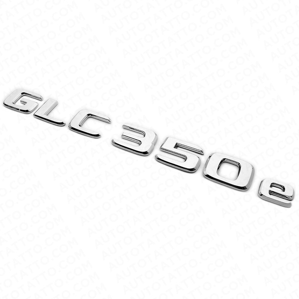19-21 Mercedes-Benz GLC 350e Letter Emblem Liftgate Logo Badge AMG Sport Chrome