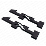 2pcs 4x4 GMC Canyon Sierra Side Fender Door Badge Emblem Nameplate - Gloss Black