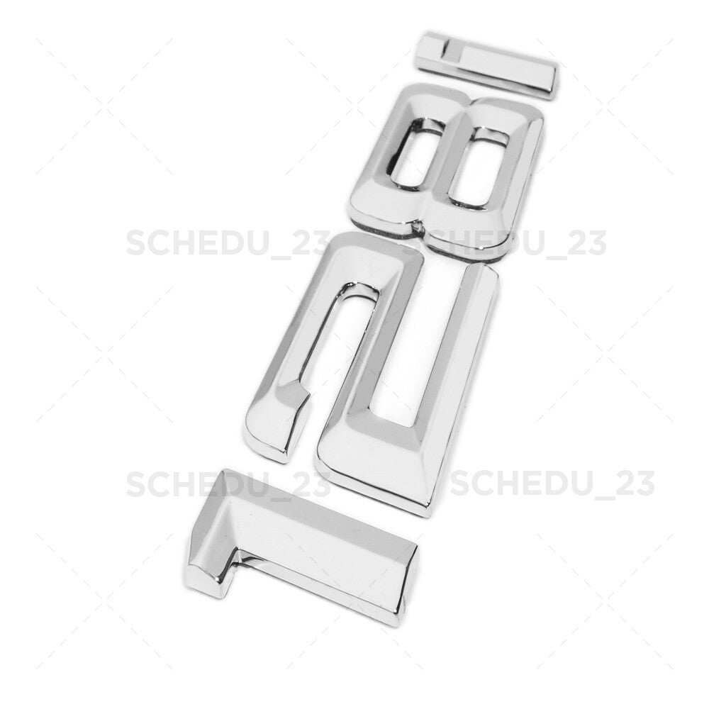 BMW 128i Rear Trunk Lid Nameplate Letter Emblem Badge M Performance Sport Chrome