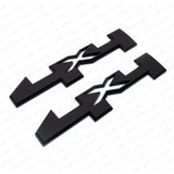2pcs 4x4 For GMC Canyon Sierra Side Fender Pickup Badge Emblem Nameplate - Black