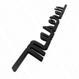 For Maserati Matte Black Trunk Letter Nameplate Logo Emblem Badges Sport OEM
