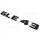17-21 Mercedes GLE 43 Letter Emblem Liftgate Logo Badge AMG Sport Gloss Black