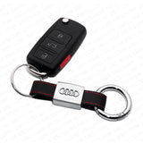 Car SUV Audi Sport Key Chain Elegant Strap Alloy Leather Gift Decoration Gift