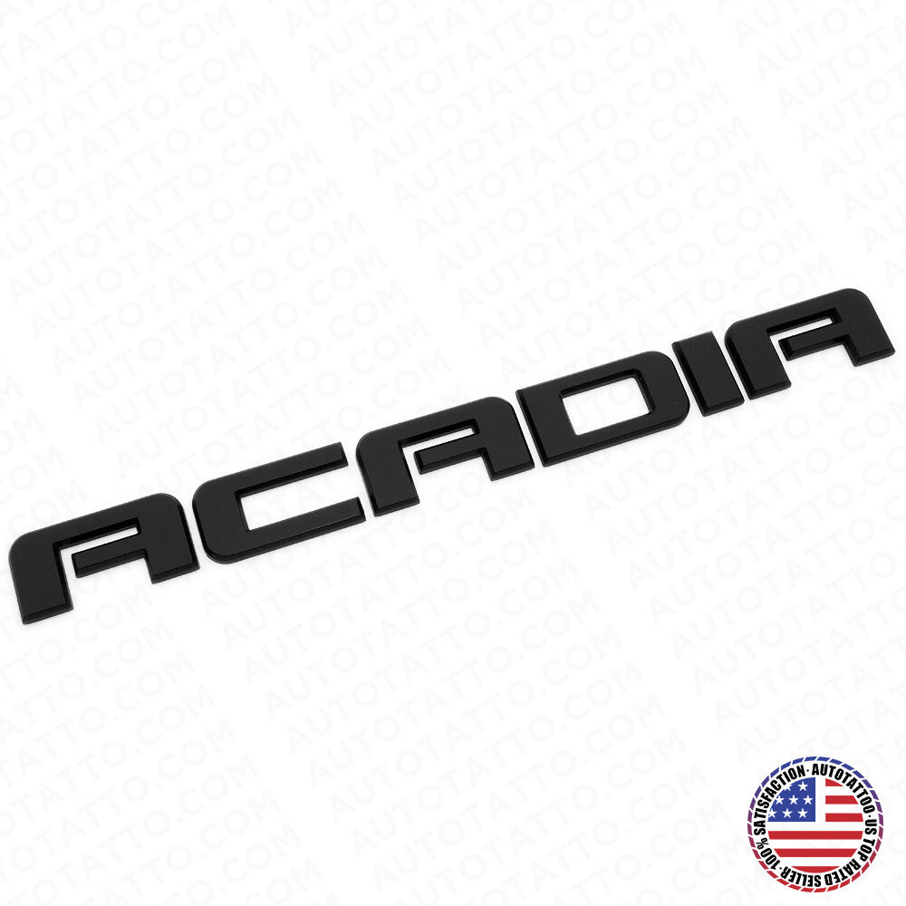 For GMC Acadia Front Door or Rear Liftgate Nameplate Logo Emblem Matte Black