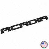 For GMC Acadia Front Door or Rear Liftgate Nameplate Logo Emblem Matte Black