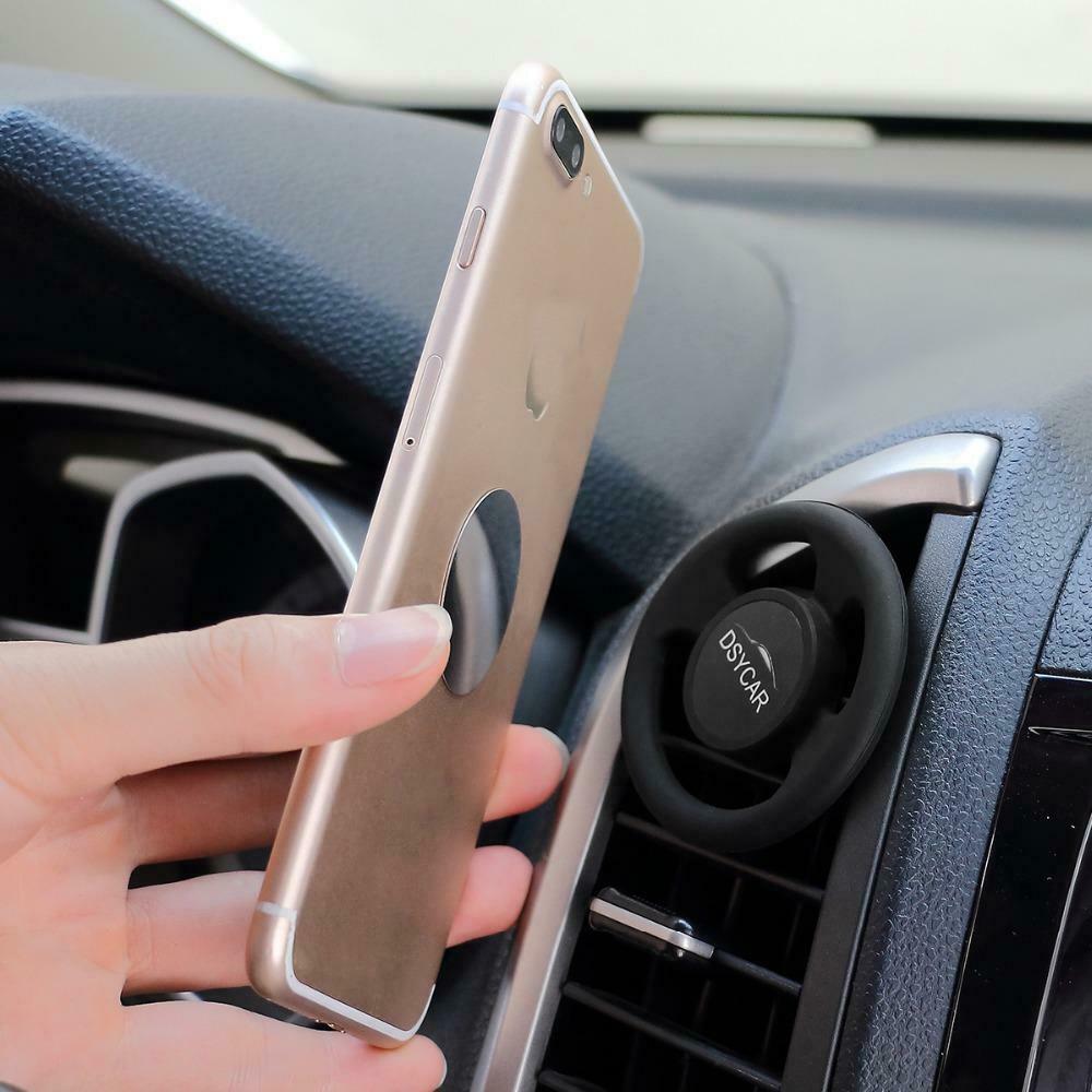 Car Air Vent Magnetic Gear Steering Wheel Style Cell Phone Mount Holder Clipper