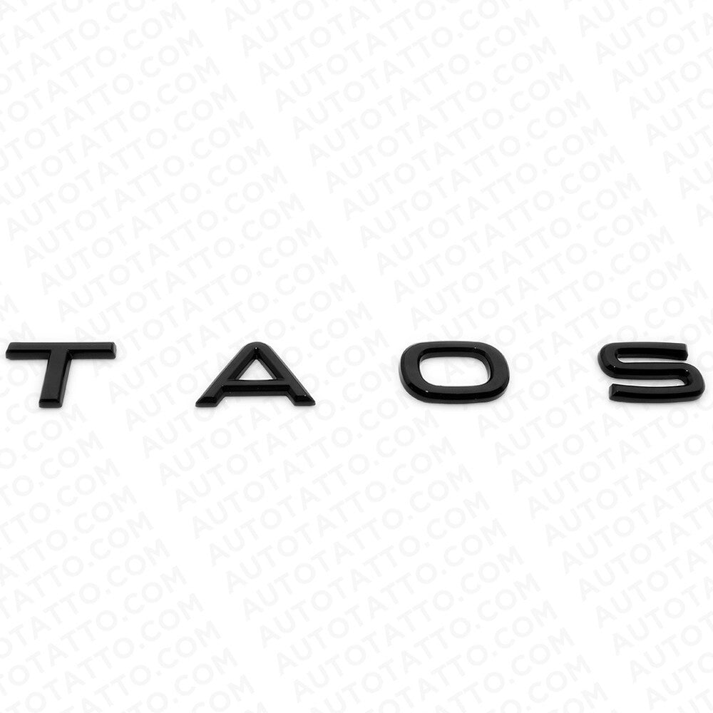 21-24 VW TAOS Rear Liftgate Hatch Lid Letter Nmaeplate Badge Emblem Black