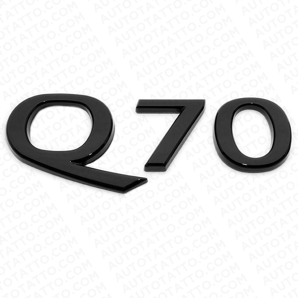 For Infiniti Q70 Rear Trunk Letter Badge Emblem Nameplate Sport Gloss Black