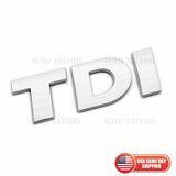 Volkswagen TDI Rear Truck Boot Lid Nmaeplate Badge Emblem Chrome