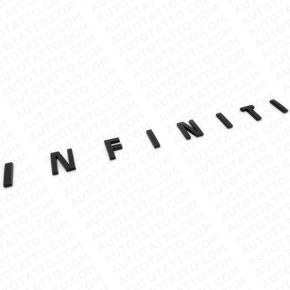 For Infiniti Rear Trunk Lid Logo Letter Badge Emblem Nameplate Sport Gloss Black